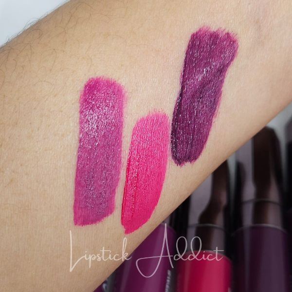 Rouges à Lèvres Matte Black Crystals - Lot de 3