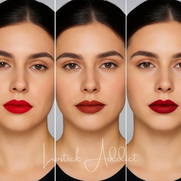 Intens rode lippenstiften - Set van 3