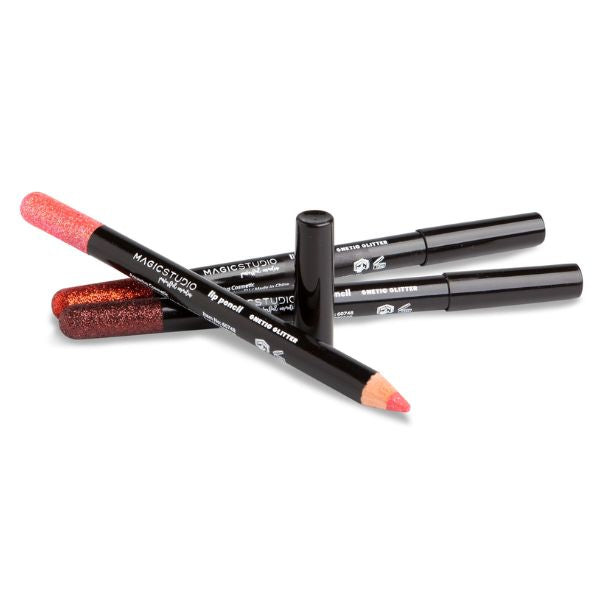 Romige glitterlippotloden - Set van 3