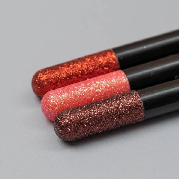 Lápis labiais cremosos com glitter - conjunto de 3