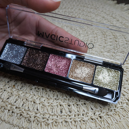 Glitter Eyeshadow Palette - 5 Shades