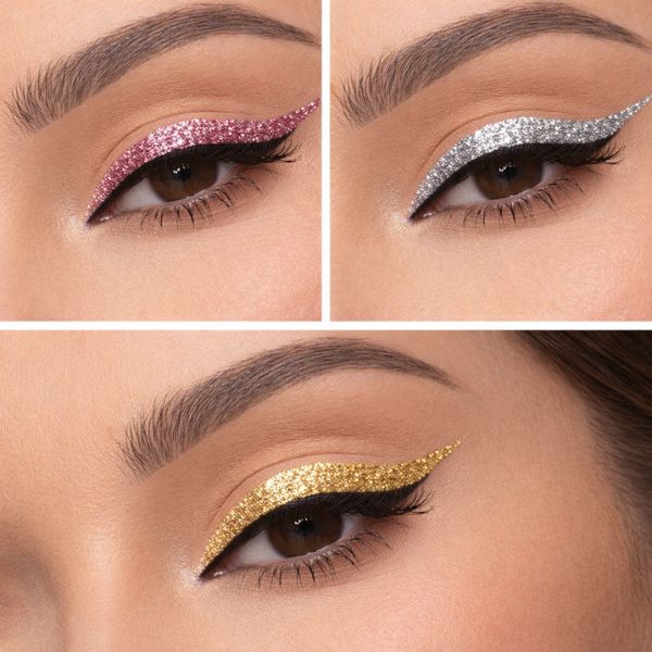 Eyeliner Liquide Pailleté – Lot de 3