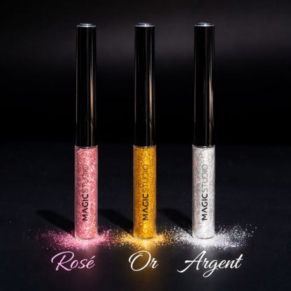 Eyeliner Liquide Pailleté – Lot de 3