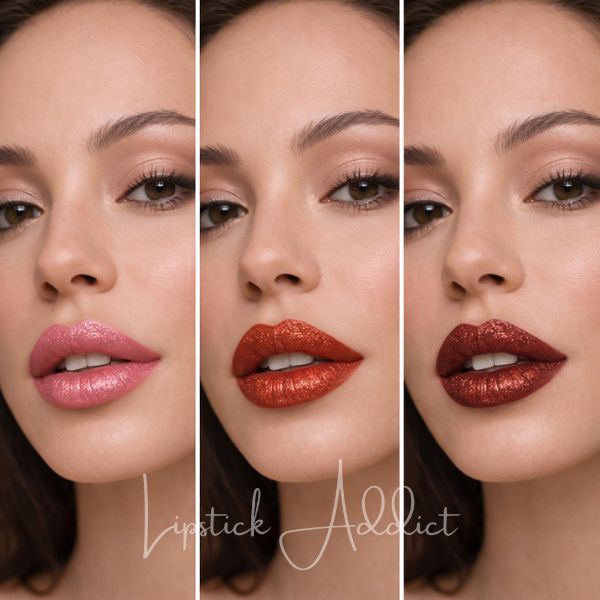 Crayons à Lèvres Crémeux à Paillettes - Lot de 3