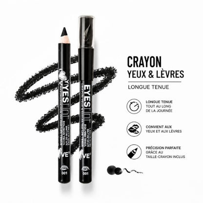 Lápis de Olhos e Lábios Preto - Longa Duração 