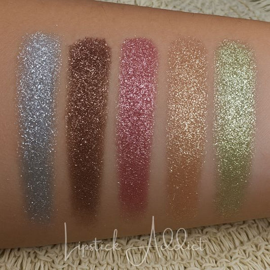 Glitter oogschaduwpalet - 5 tinten